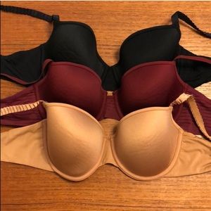 Three Third Love Bras EUC